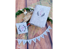 Stickserie ITH -  Wimpelchen Kommunion plus Kreuz